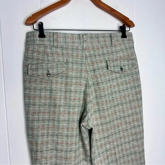 Vintage 70s Sears Kings Road Double Knit Flare Pants Retro - Picture 9 of 12